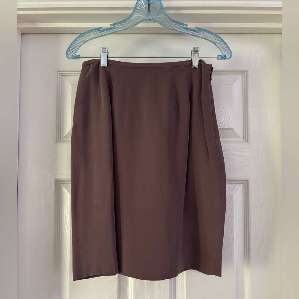 Purple silk skirt